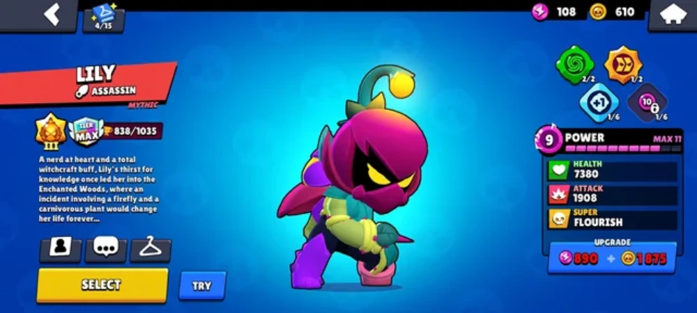 Best Lily Build in Brawl Stars: Star Powers, Gadgets, and Strategies