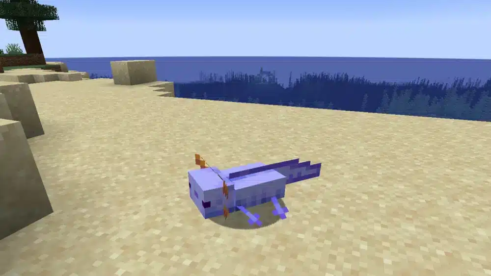 Blue Axolotl Minecraft