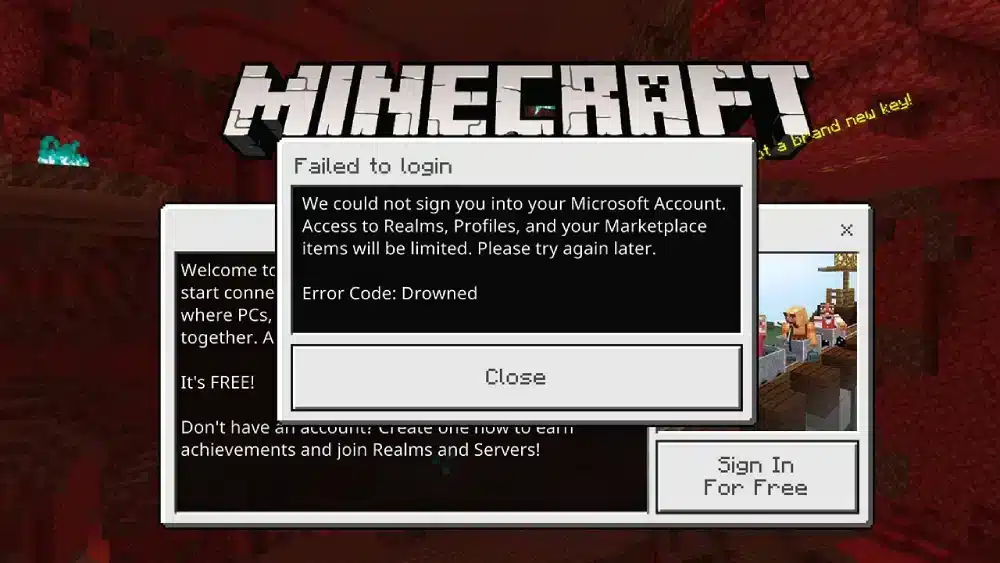 Error Code Drowned Minecraft: What It Means and How to Fix It