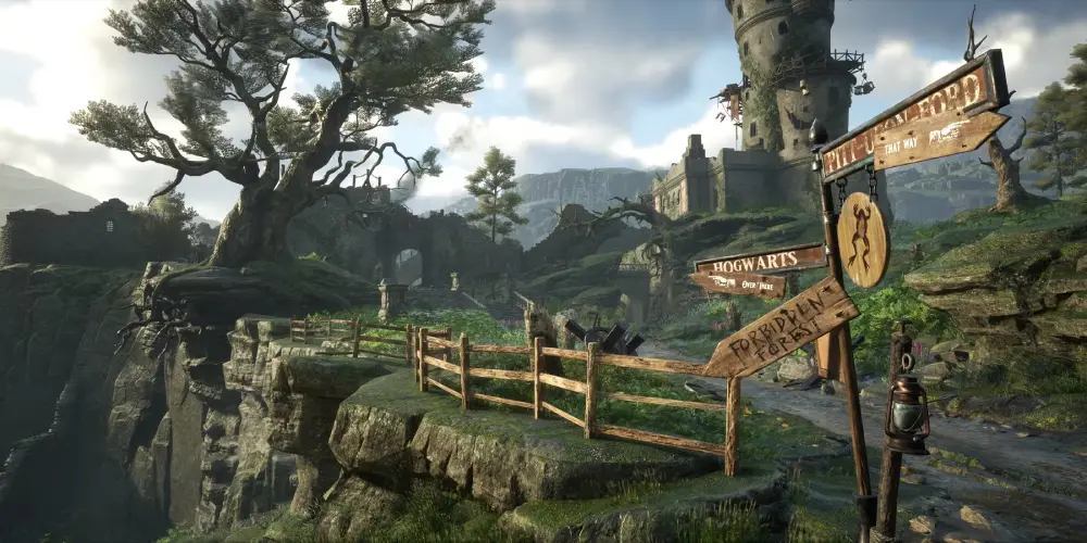 mapa em Hogwarts Legacy