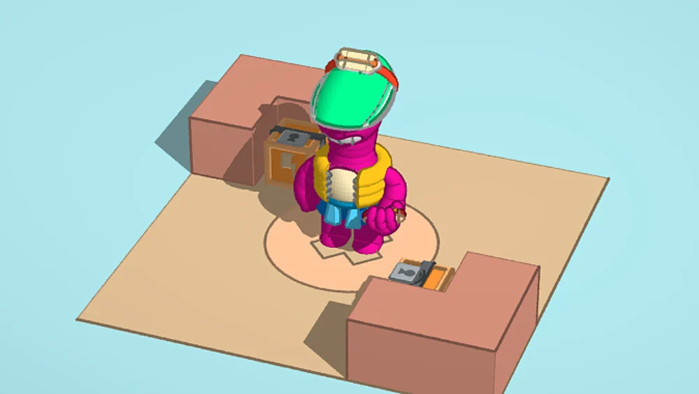 Doug Brawl Stars en Tinkercad