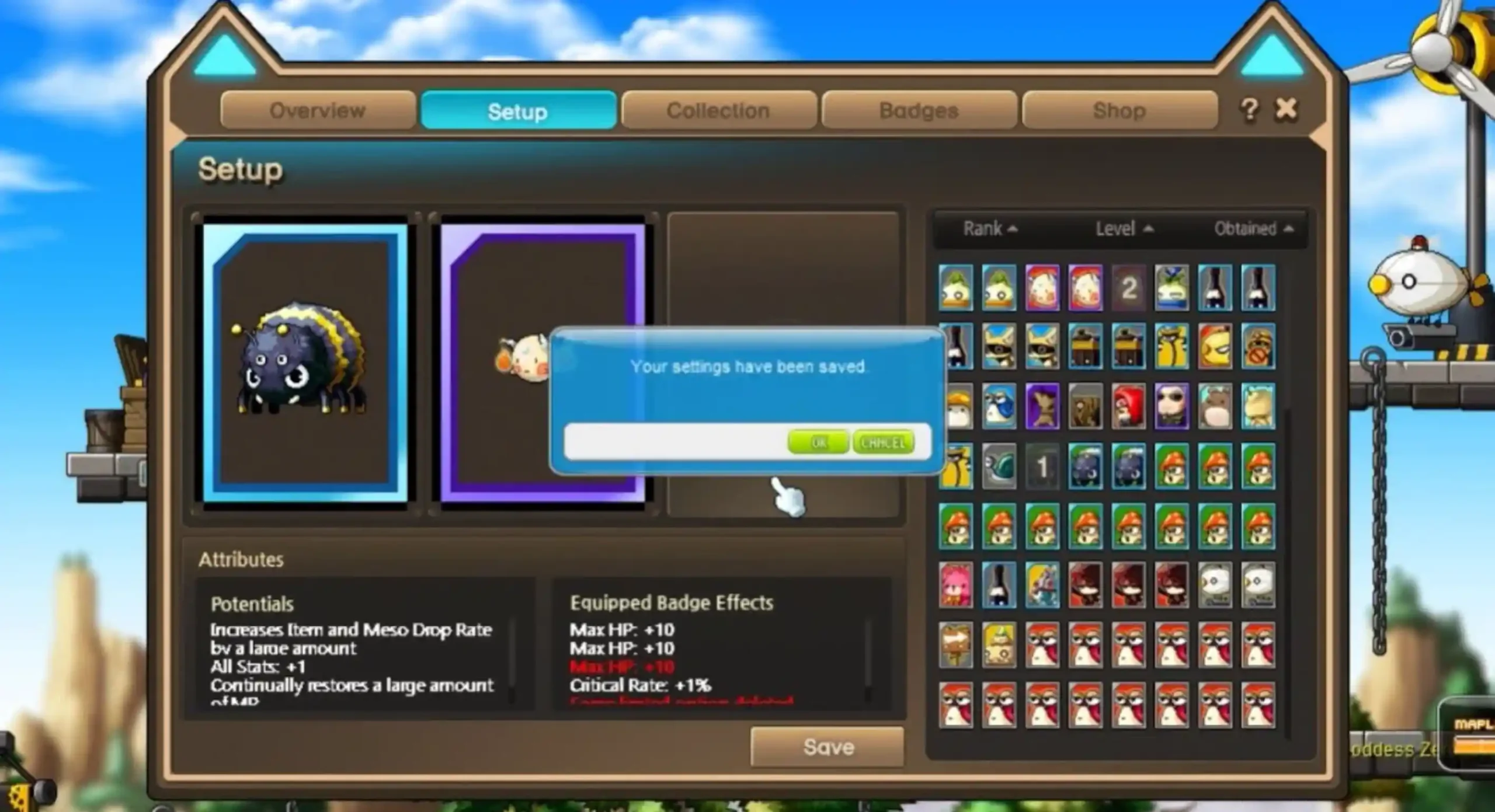 Grand Master Outfit MapleStory e Familiar Lich