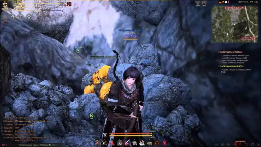 Black Desert Online can't mine connected node