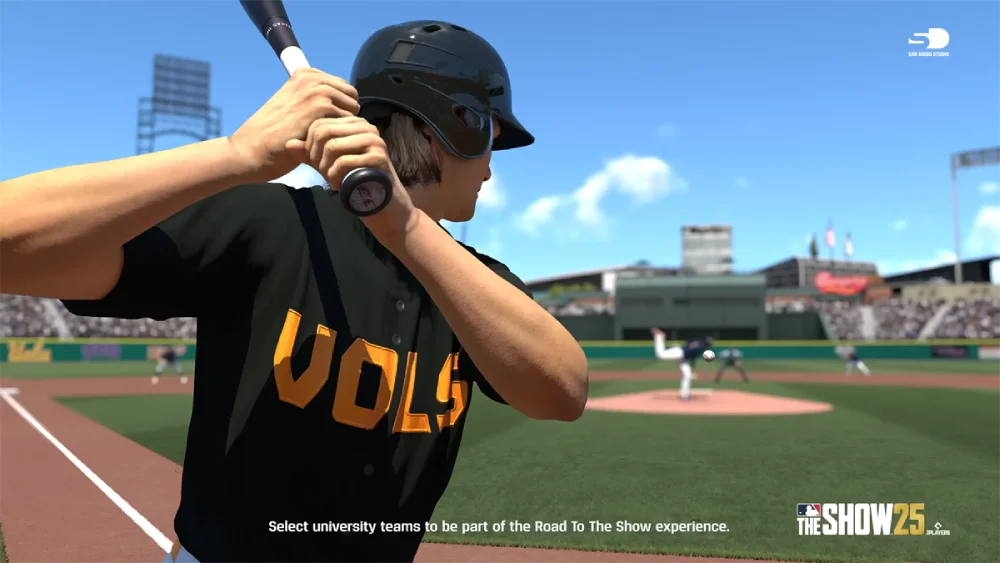 mlb the show 25 béisbol universitario
