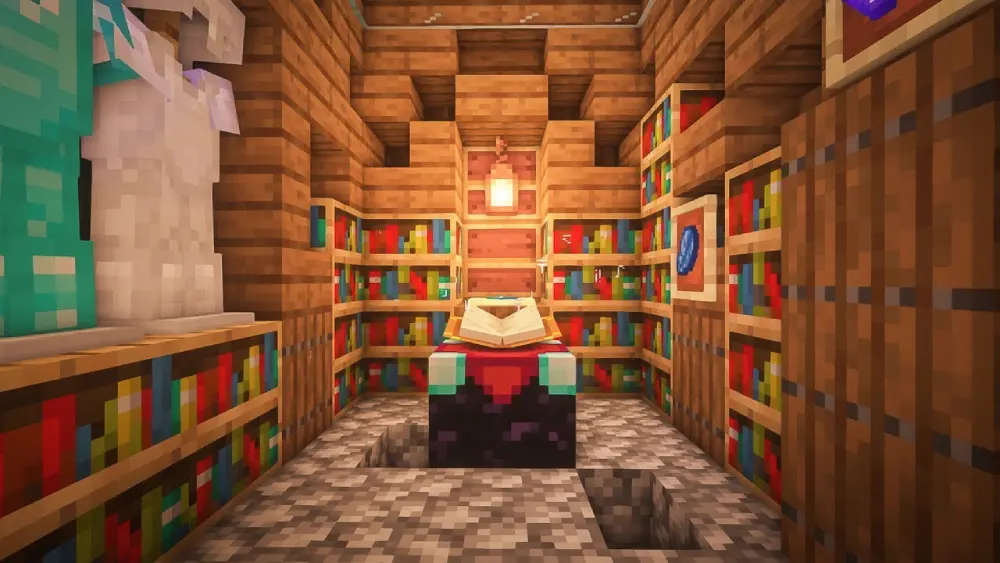 mesa de encantamientos Minecraft