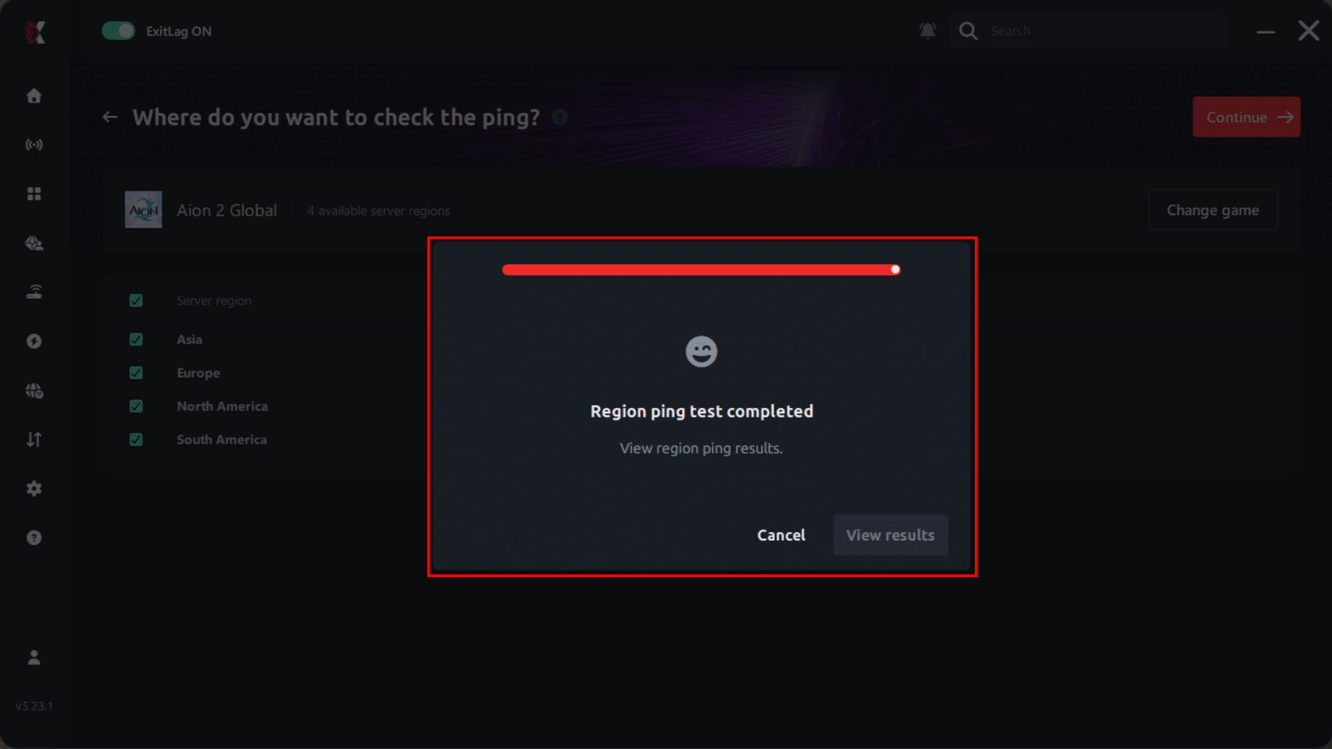 Aion 2 Ping Test