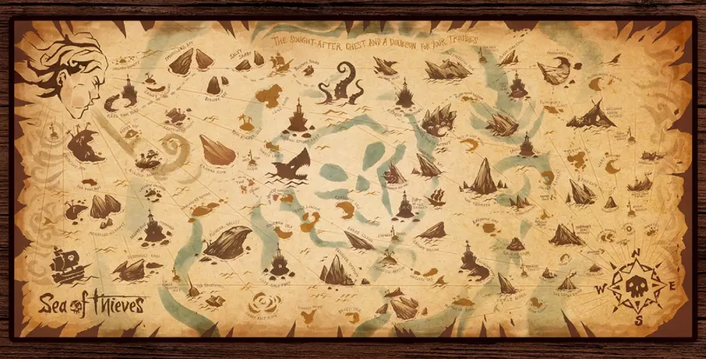 Sea of Thieves mapa
