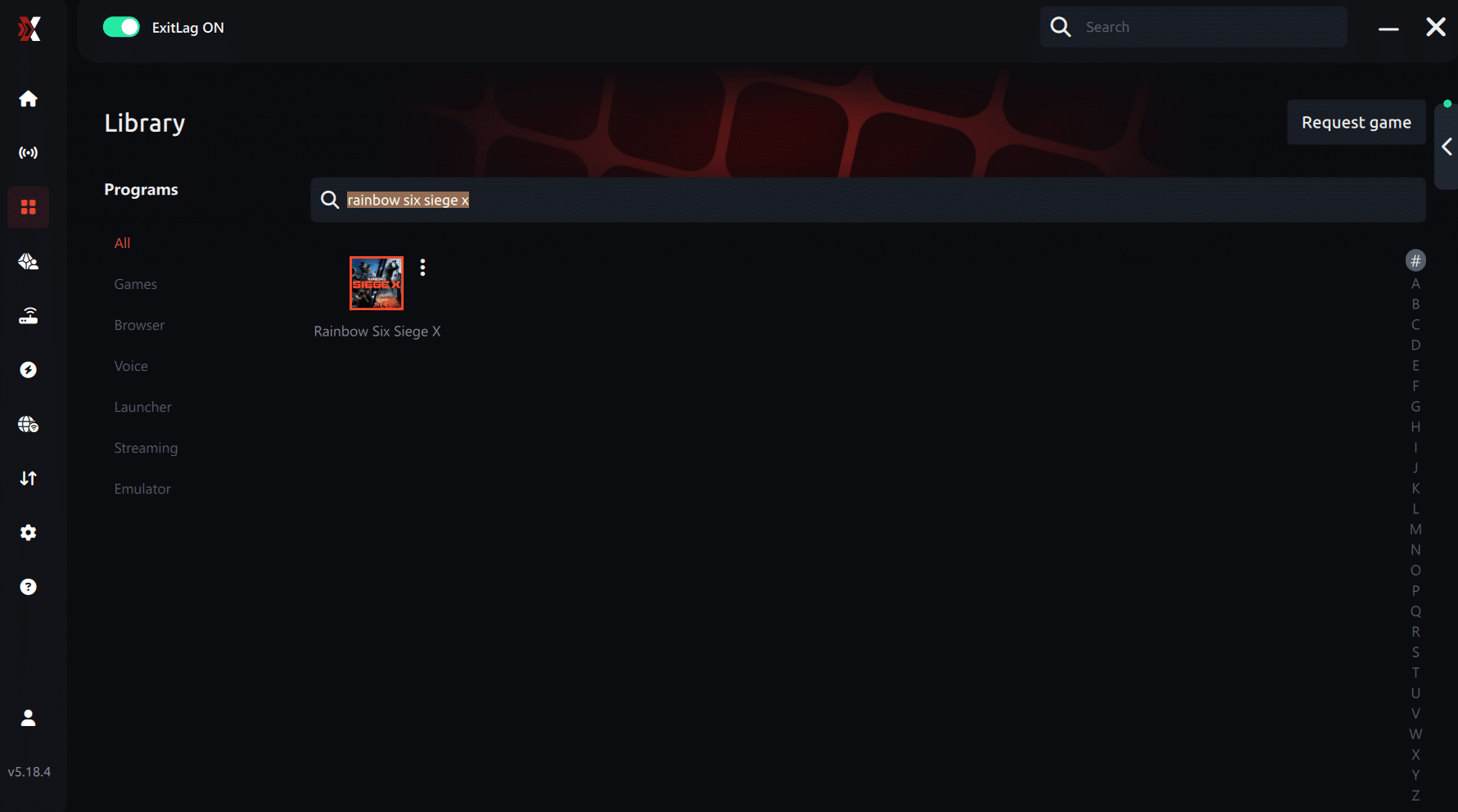 Select Game Rainbow Six Siege