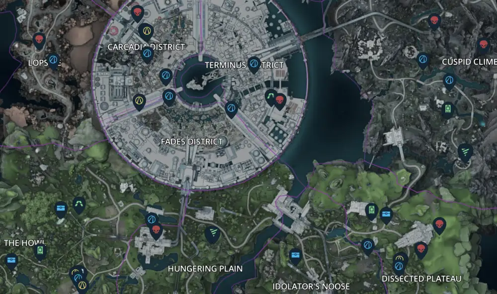 Understanding the structure of the Borderlands 4 map