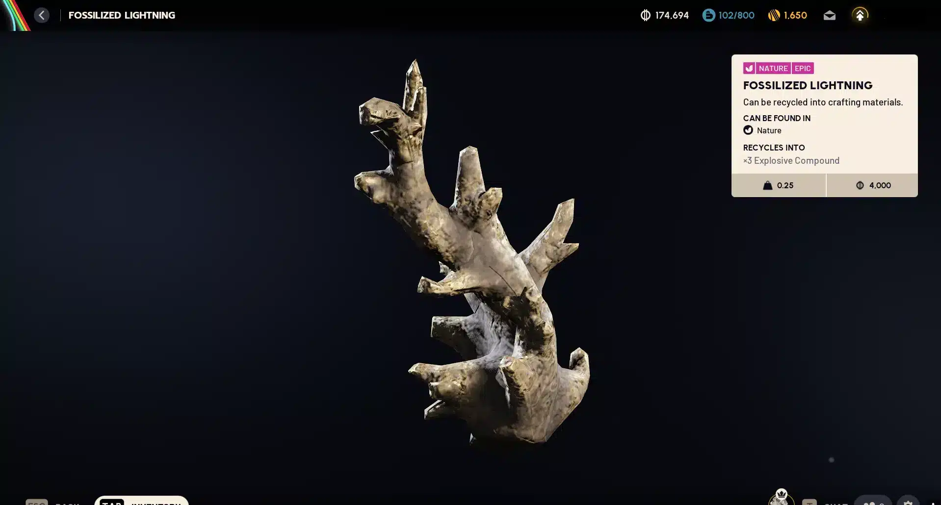 ARC Raiders Fossilized Lightning
