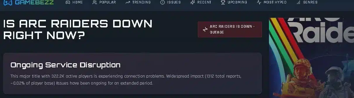 ARC Raiders Server Issues