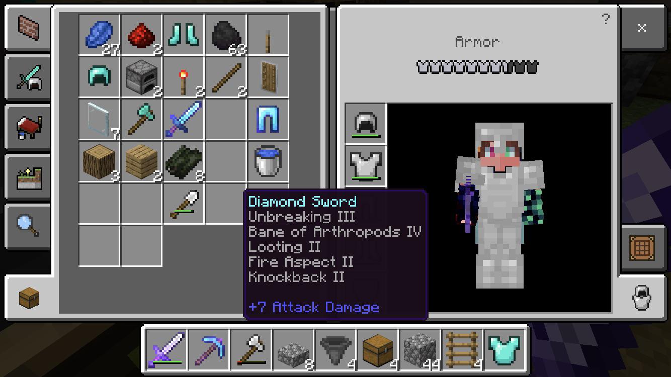 Bane of Arthropods in Minecraft