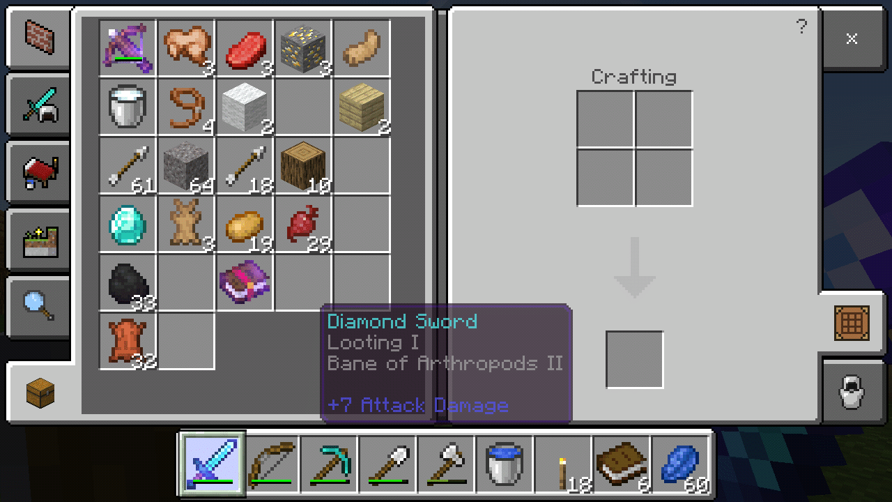 Bane of Arthropods in Minecraft