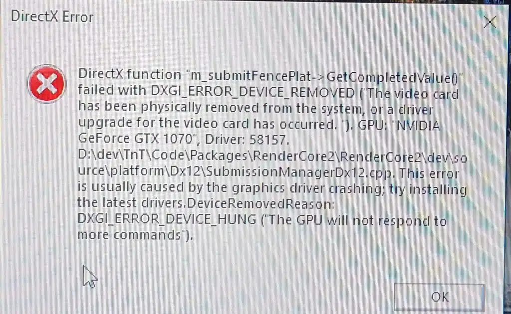 erro DirectX no Battlefield 6
