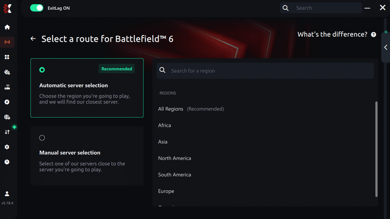 Select server Battlefield 6