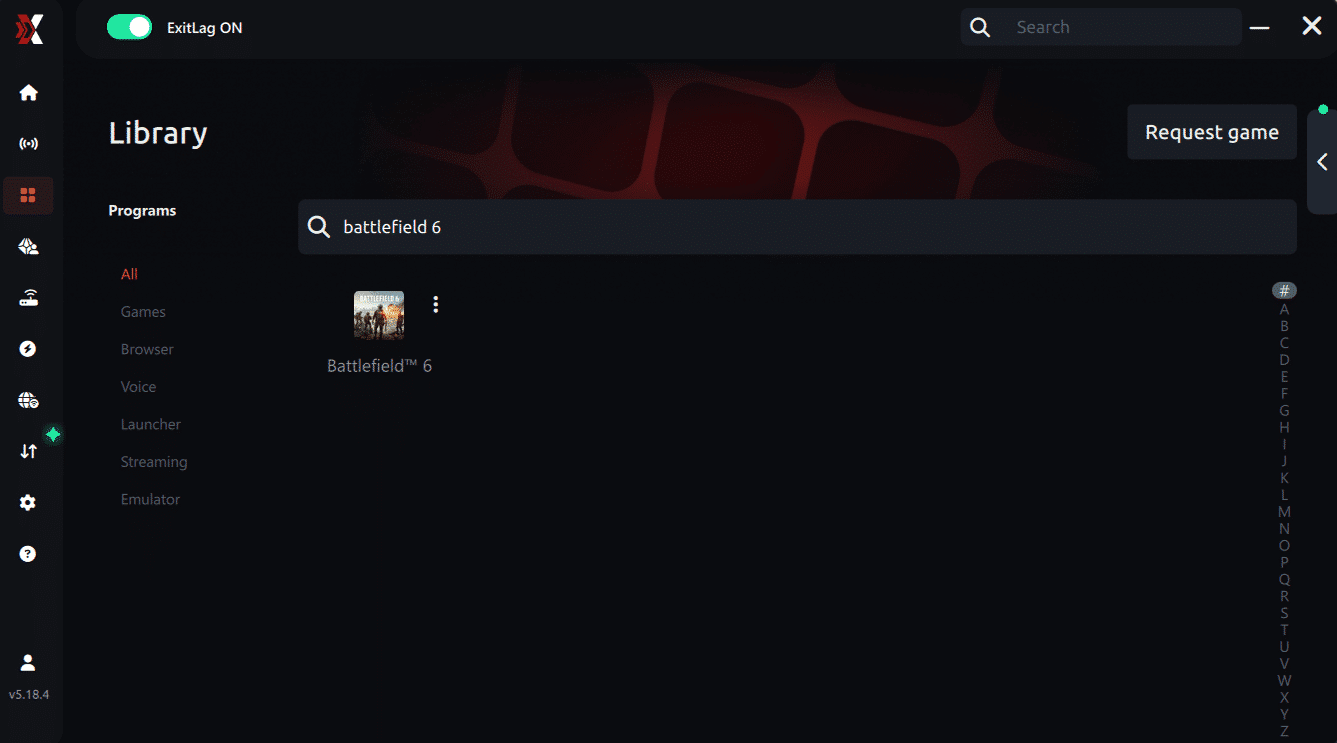 Select Game Battlefield 6