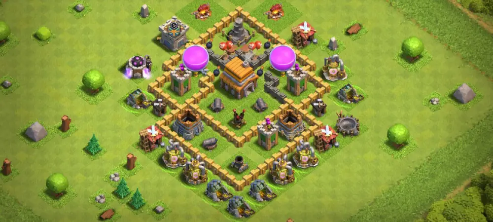clash of the clans base layout Best Types of Clash Bases for Each Objective