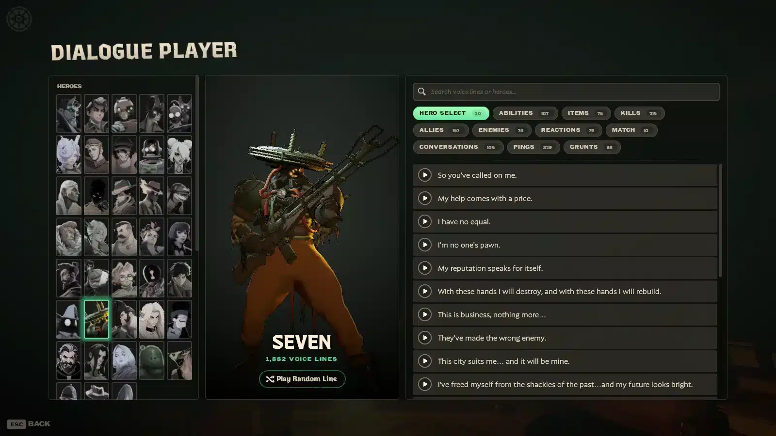 Deadlock Dialogue Player