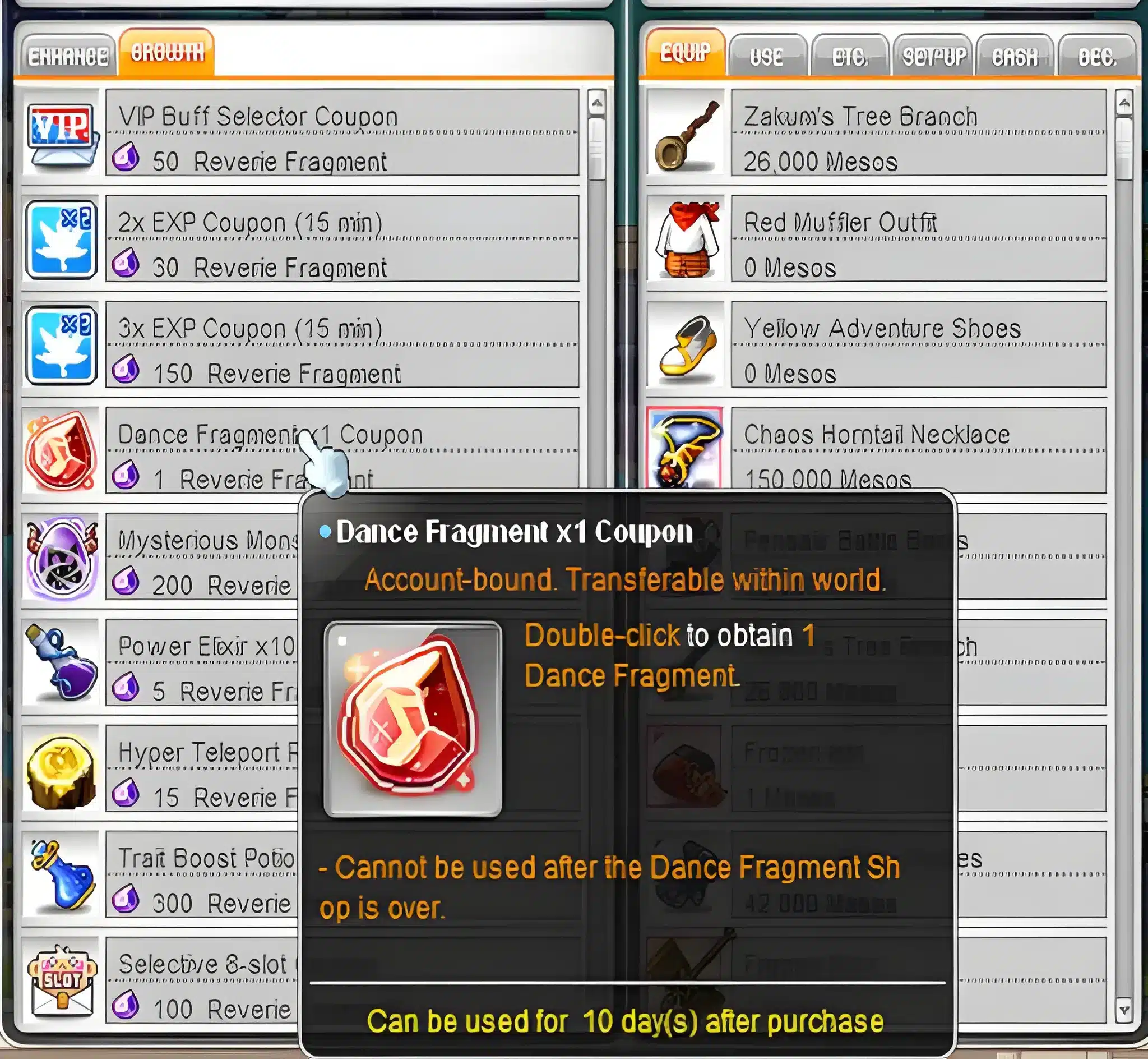 MapleStory Classic Fragment Of Magic