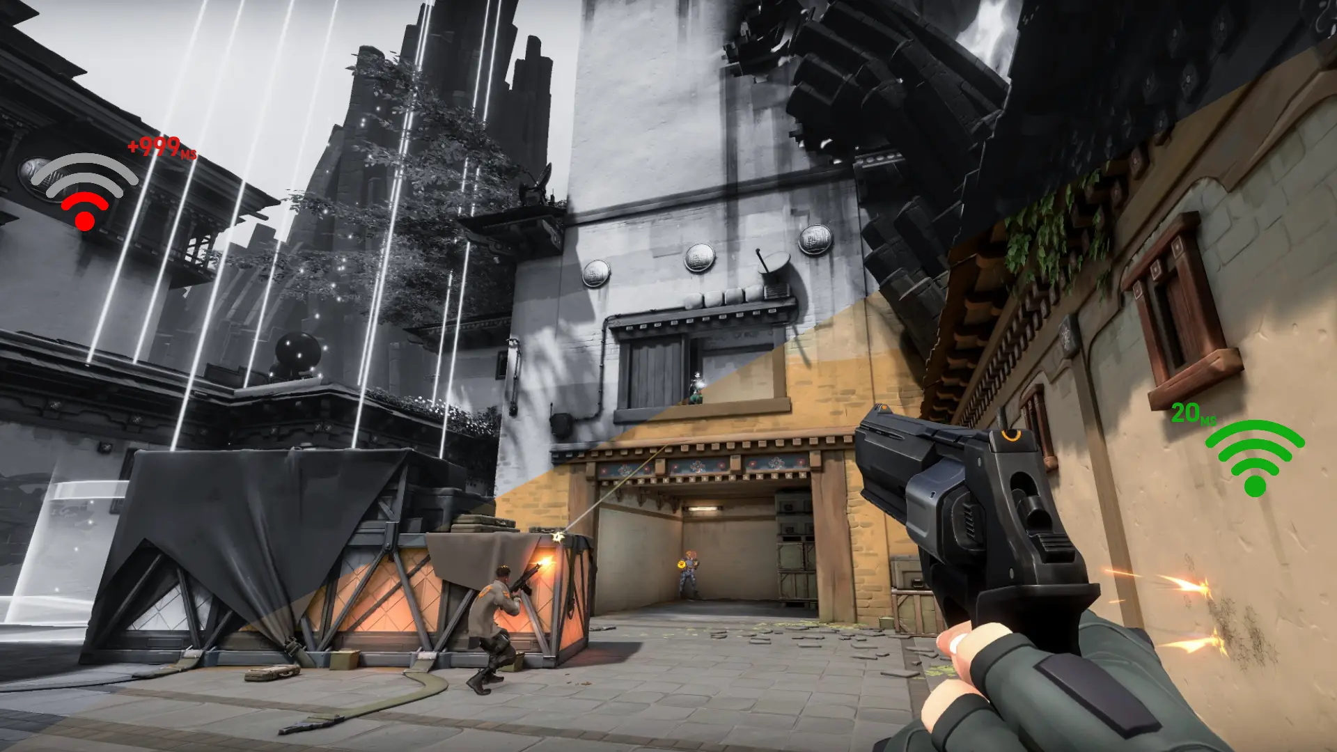 VALORANT ping difference