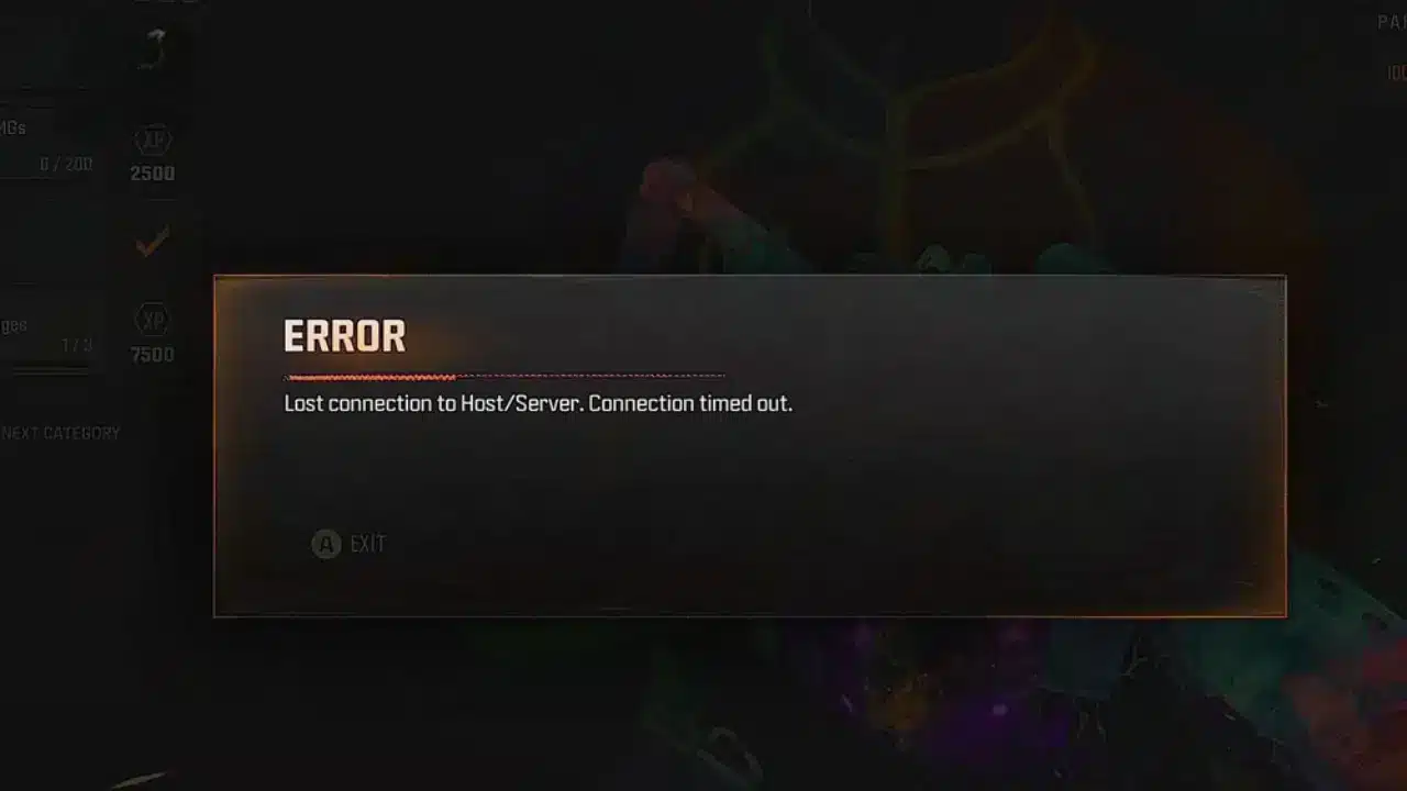 Warzone Lost Connection