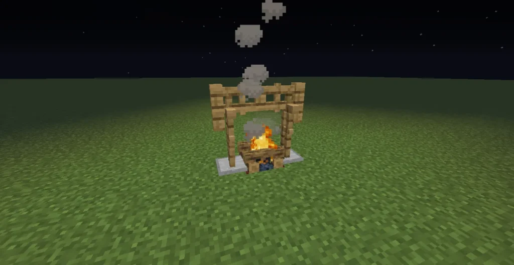fogueira Minecraft