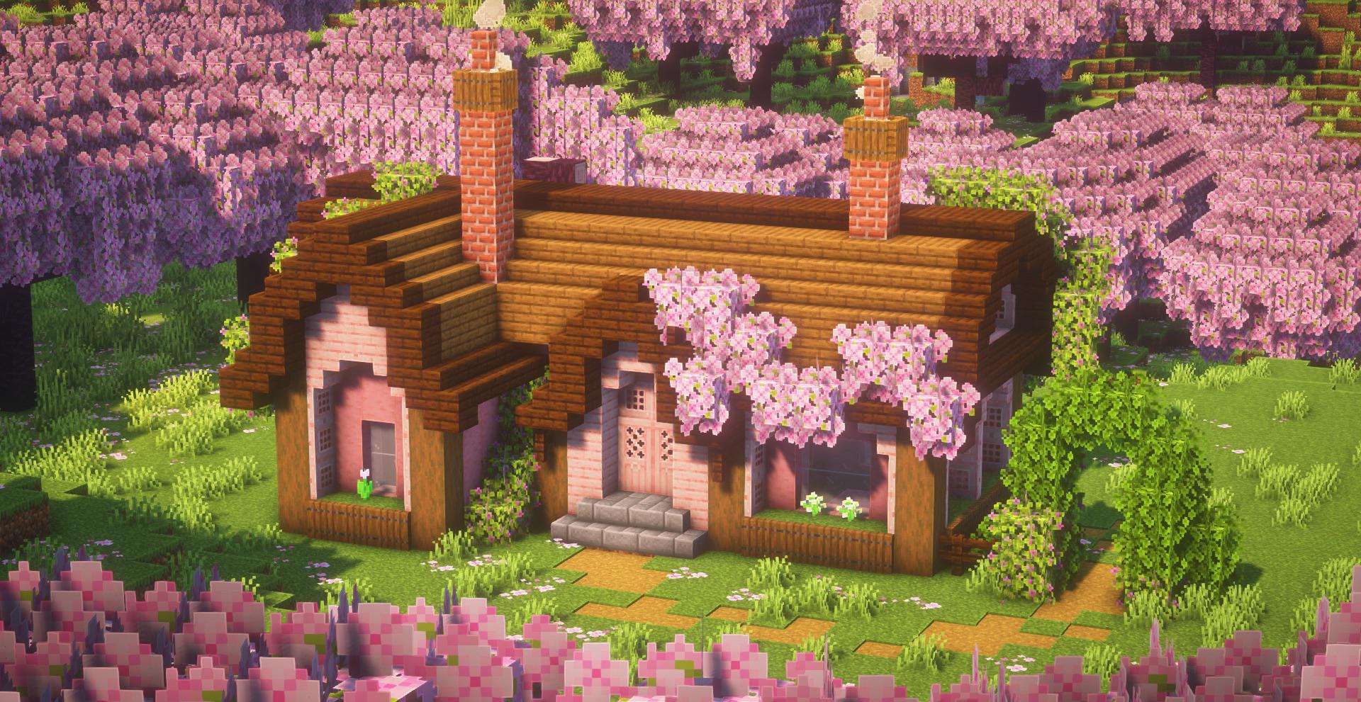 Cherry Blossom House Minecraft