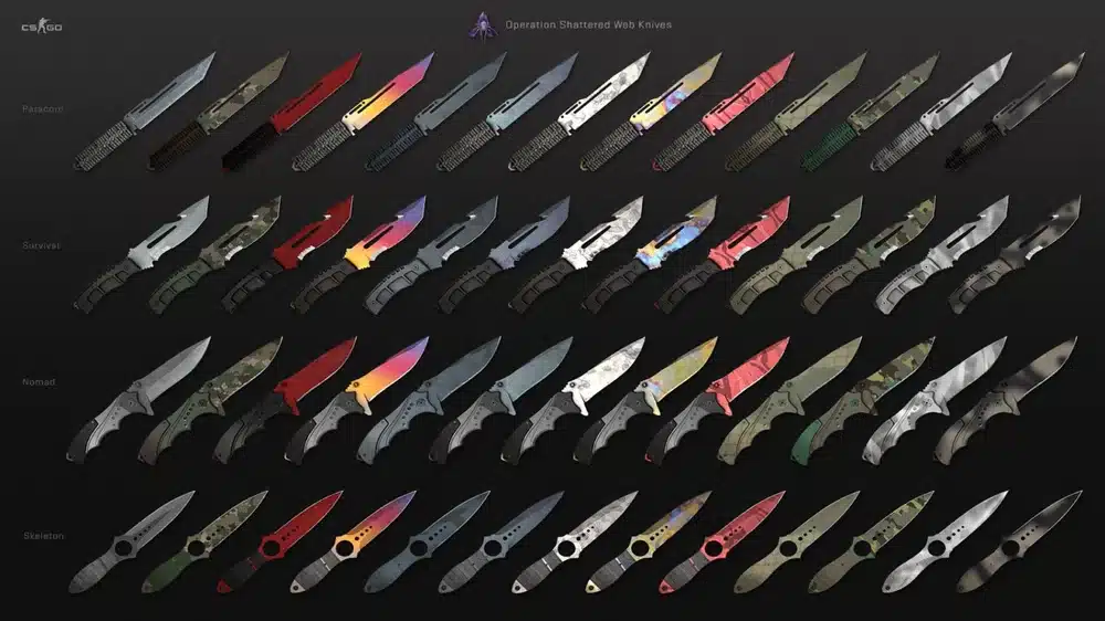 csgo facas raridade valor