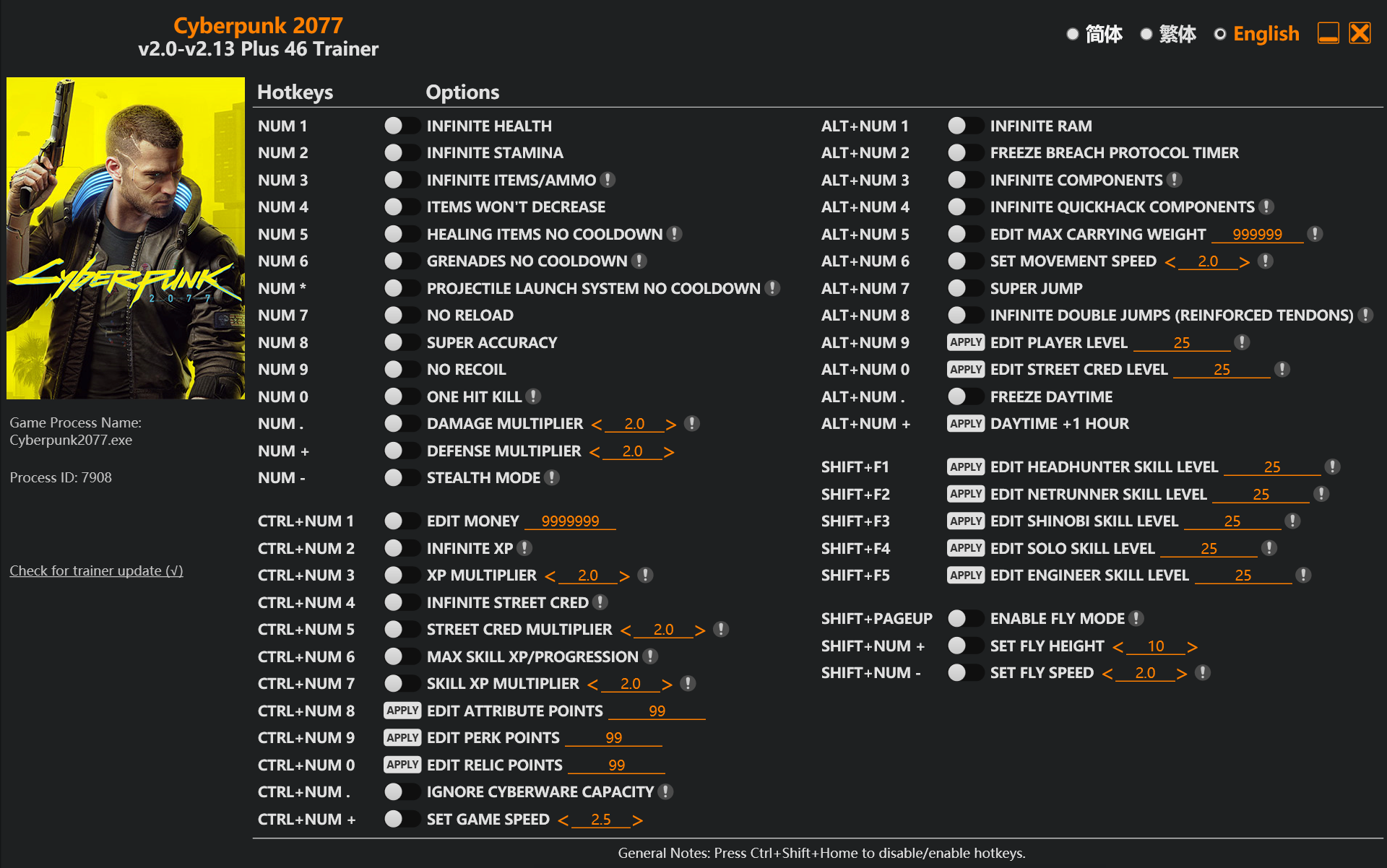 Current image: Cyberpunk 2077 Cheats