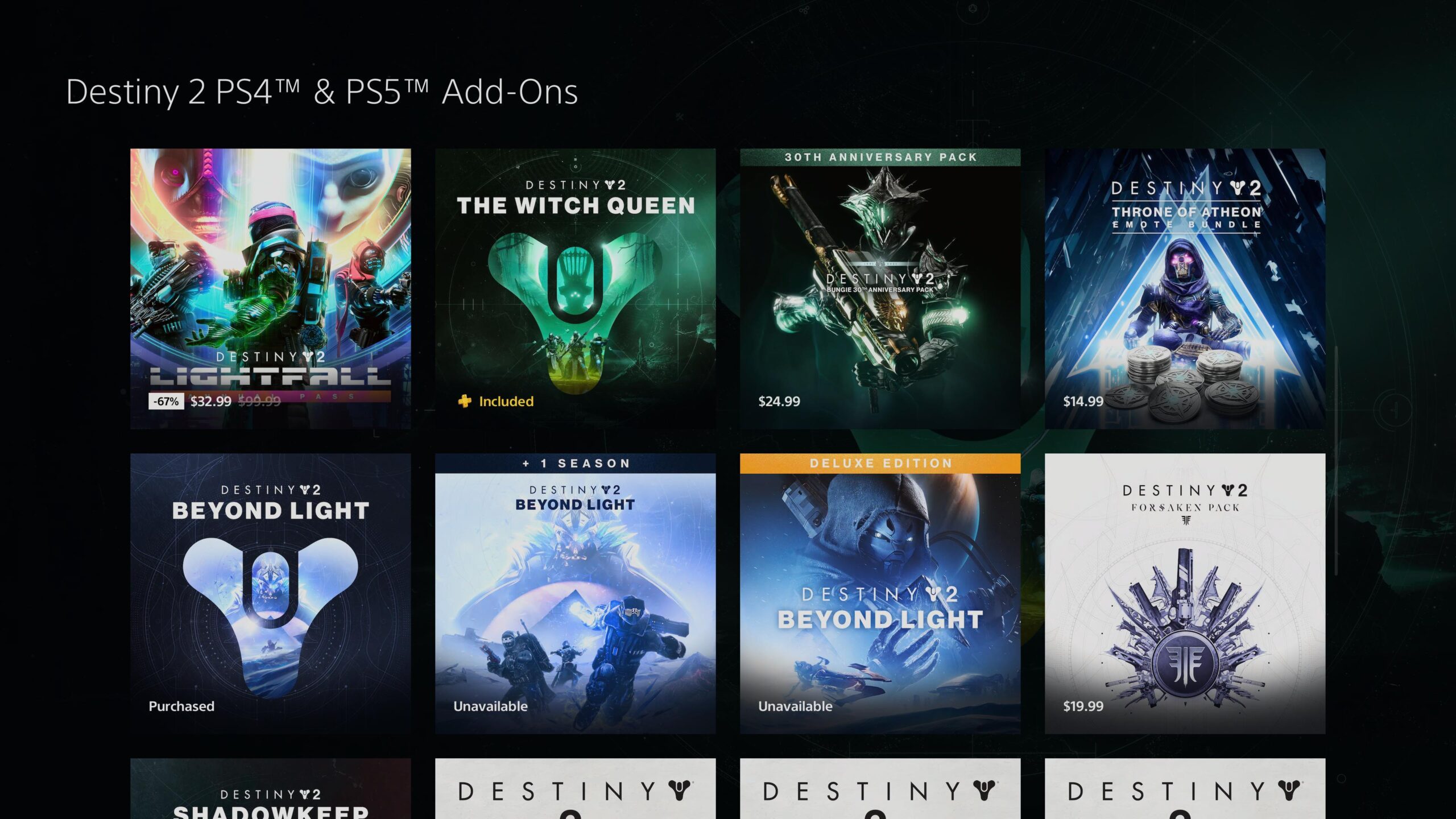 Destiny 2 DLC
