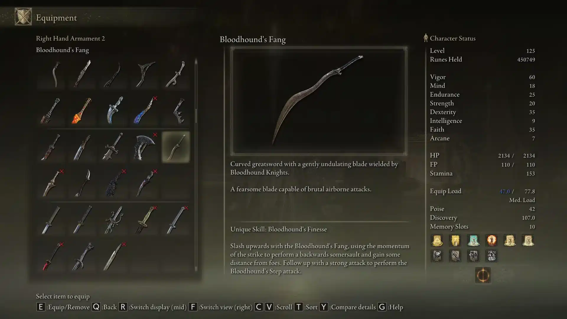 Elden Ring Bloodhound Fang
