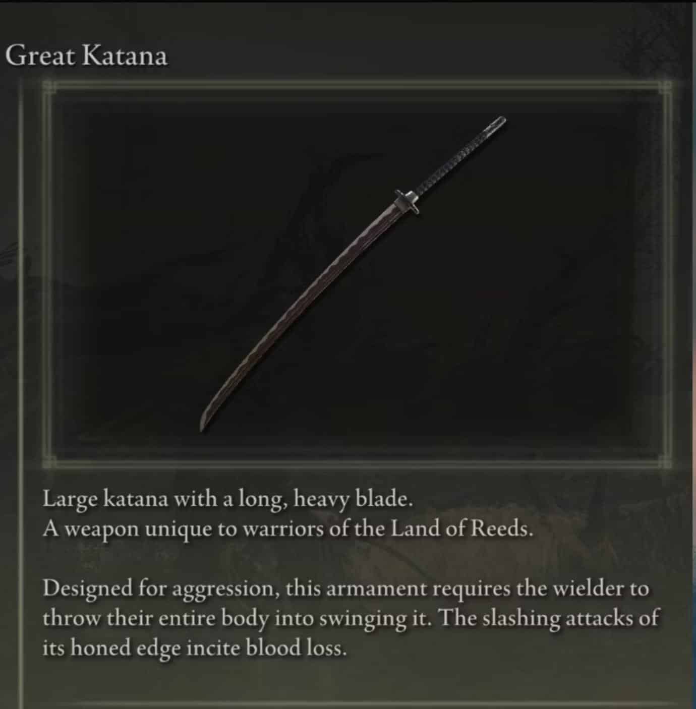 Elden Ring Katanas