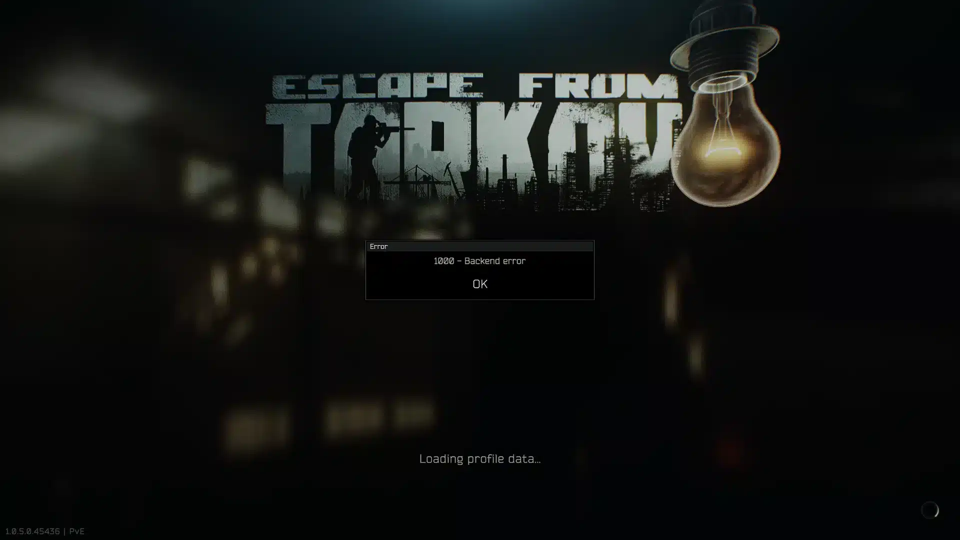 Escape From Tarkov Backend Error 1000