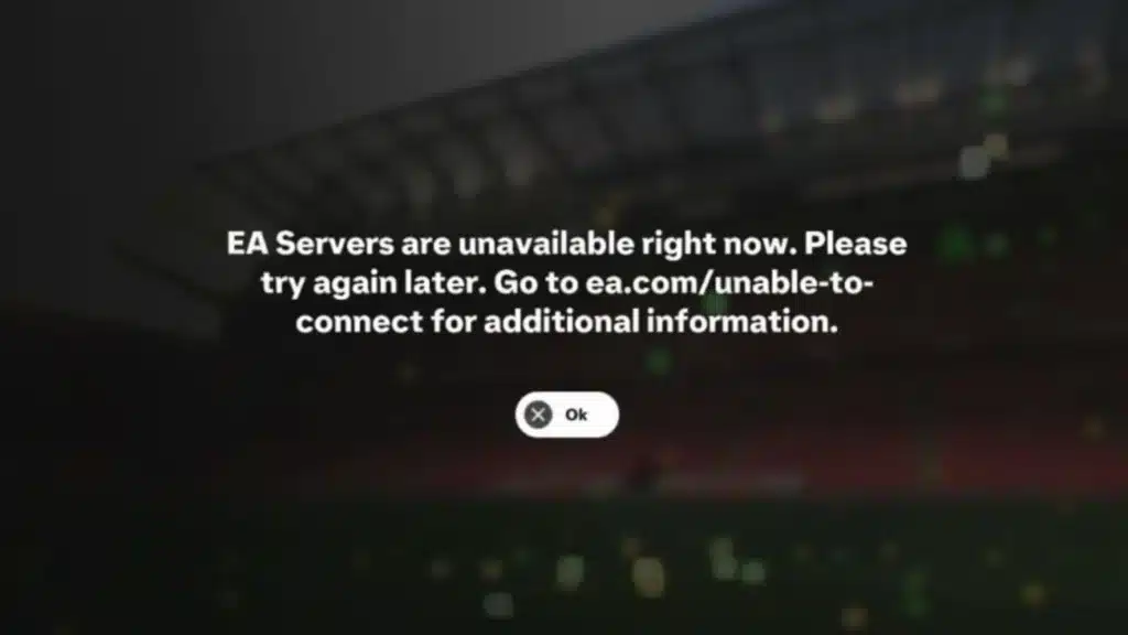 EA.com unable to connect