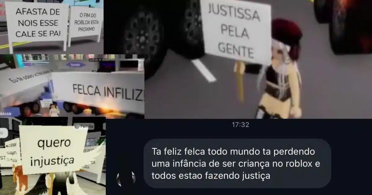 Felca vai banir o Roblox