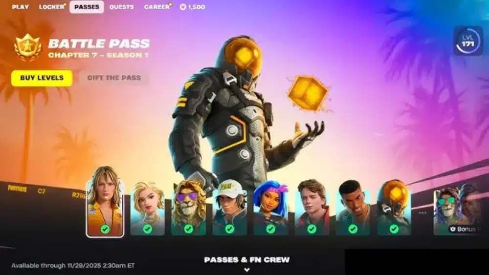 fecha de lanzamiento del Capítulo 7 de Fortnite
