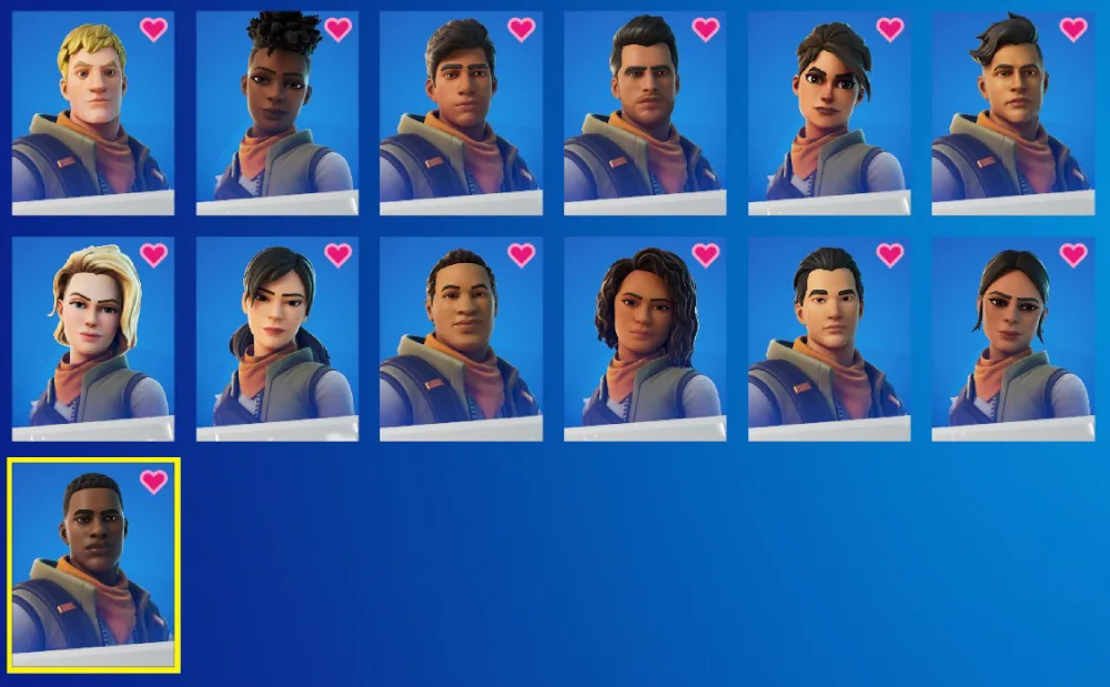 skin padrão do Fortnite

