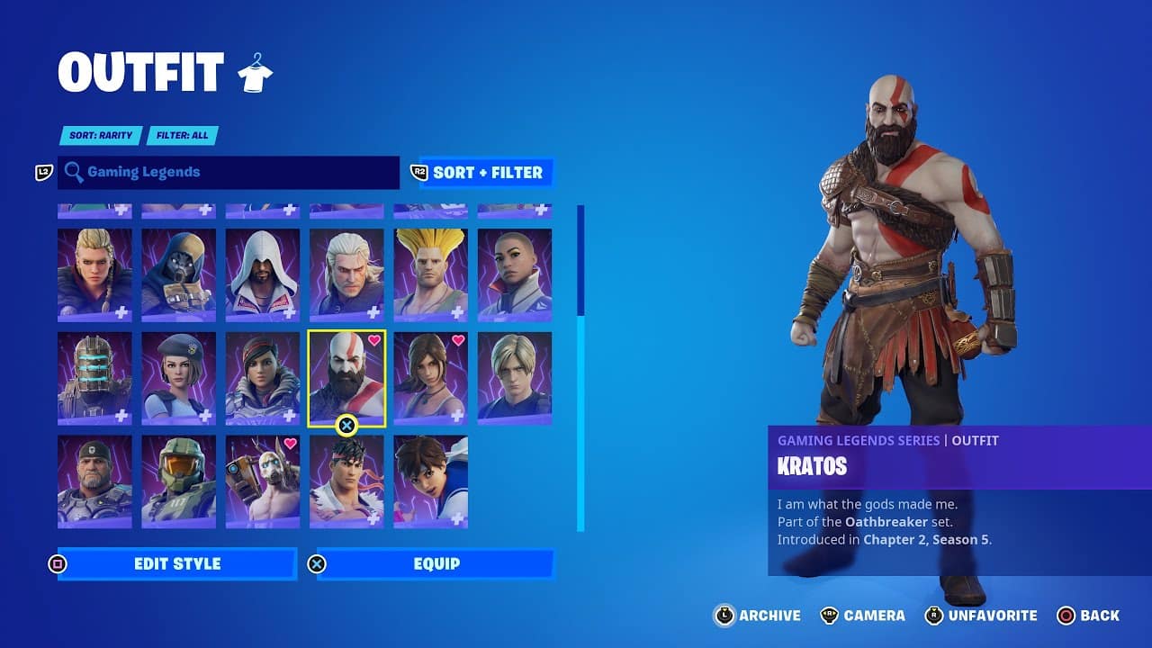 Fortnite Gaming Legends