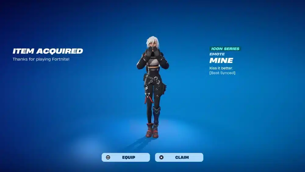 Fortnite 마인 이모트
