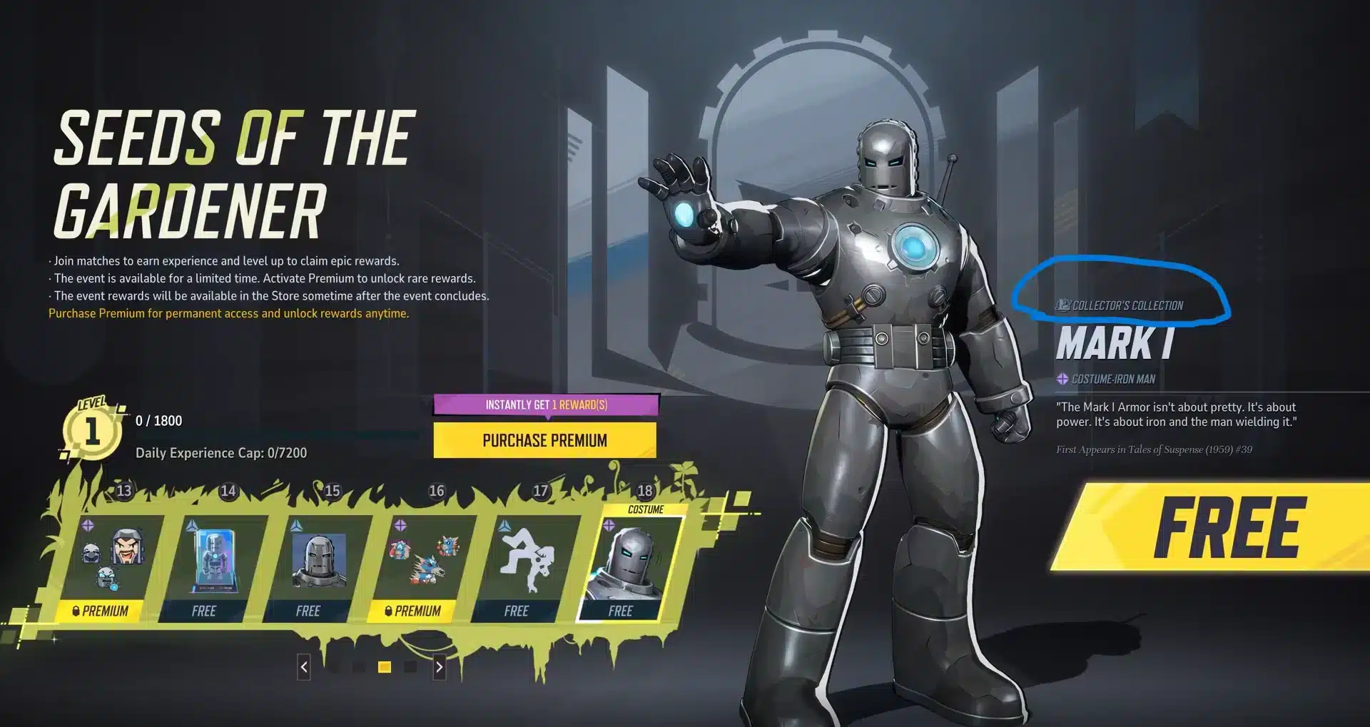 Free Iron Man Skin Marvel Rivals