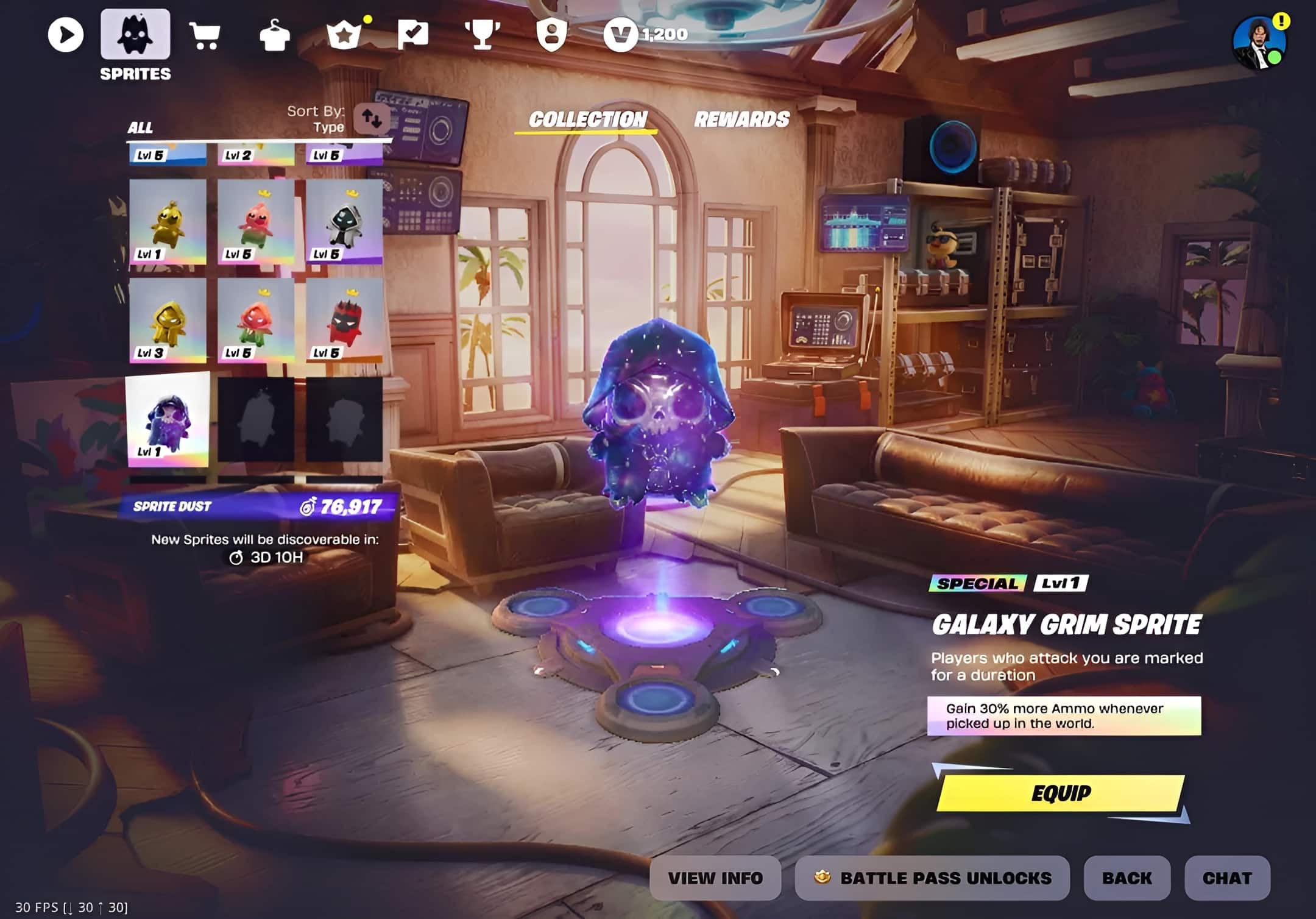 Fortnite Galaxy Grim Sprite