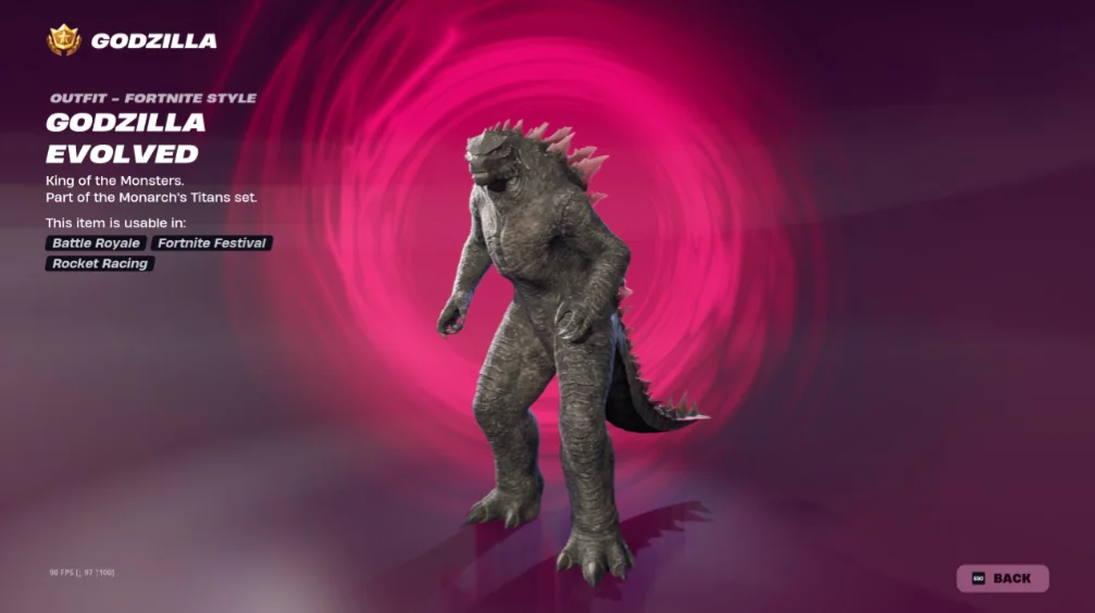 Godzilla Fortnite