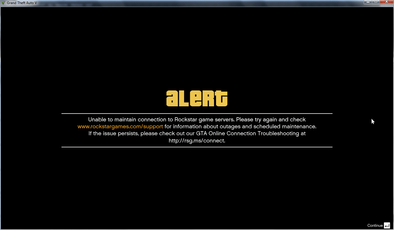 Current image: GTA V Server Issues