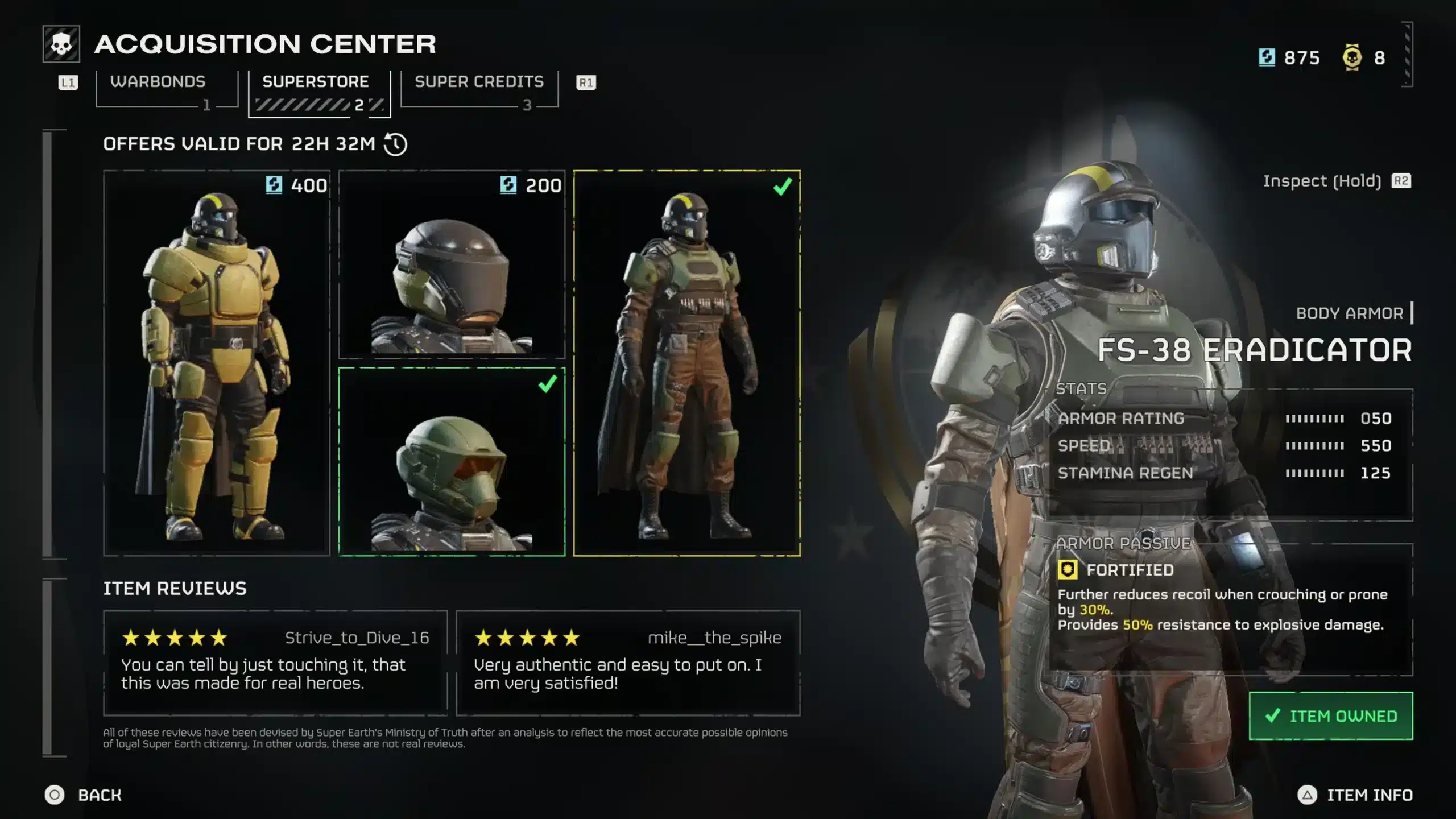 Helldivers 2 Armor
