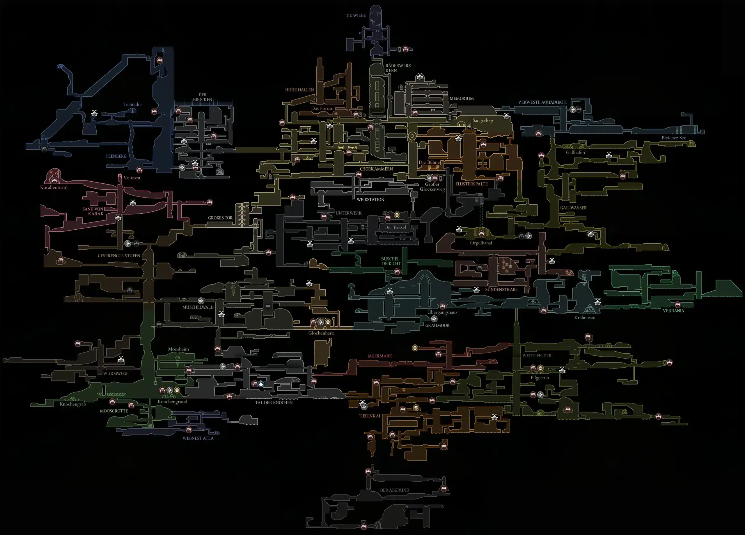 Hollow Knight Silksong Map