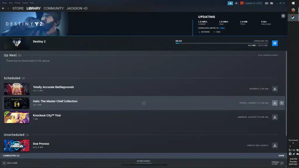 تسريع تحميل Steam