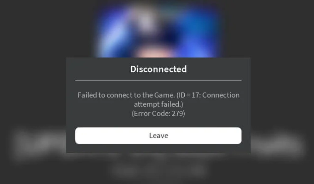 error 279 de Roblox