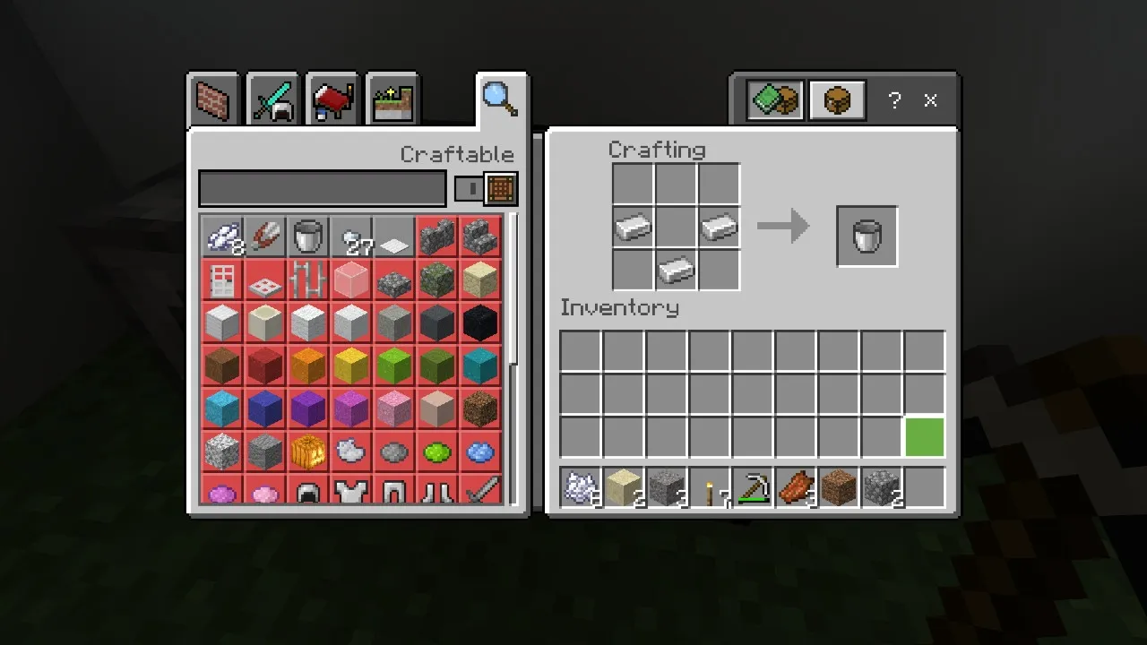 How to Make a Bucket in Minecraft