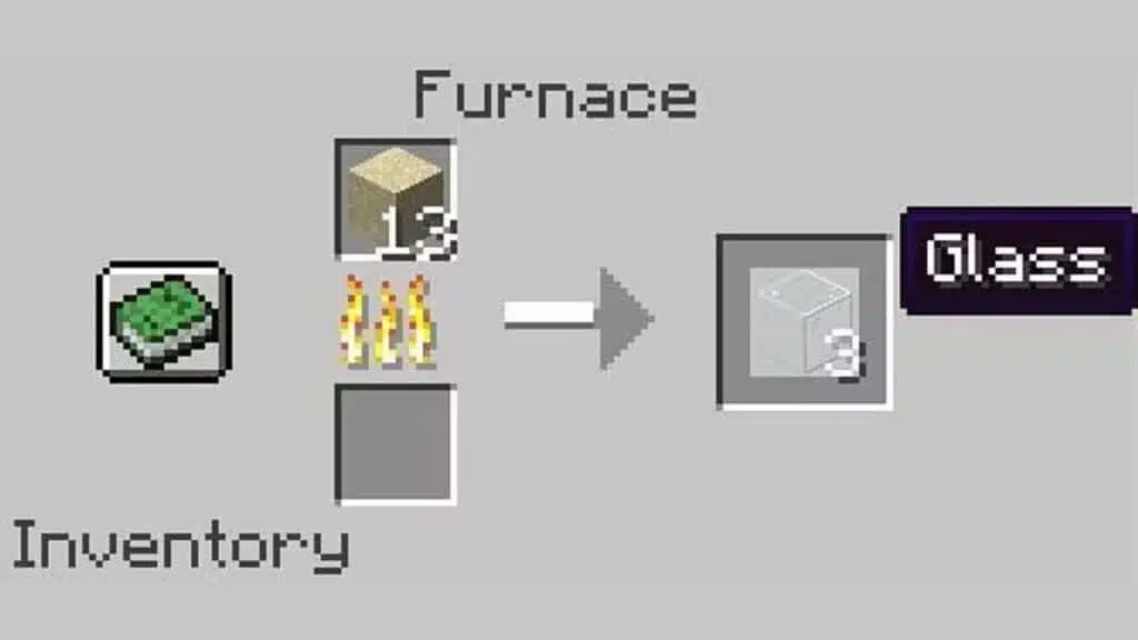 como fazer vidro no Minecraft
