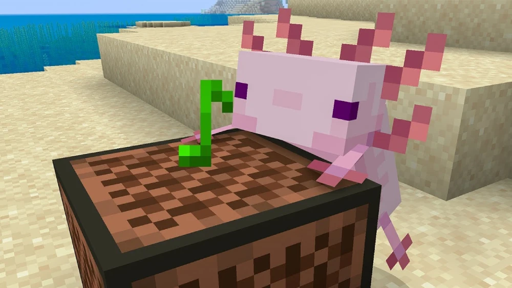 Axolote no Minecraft
